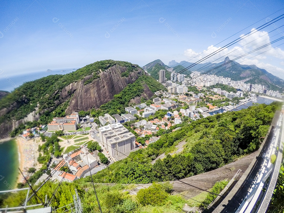 vista do morro da urca no Rio de Janeiro, Brasil.