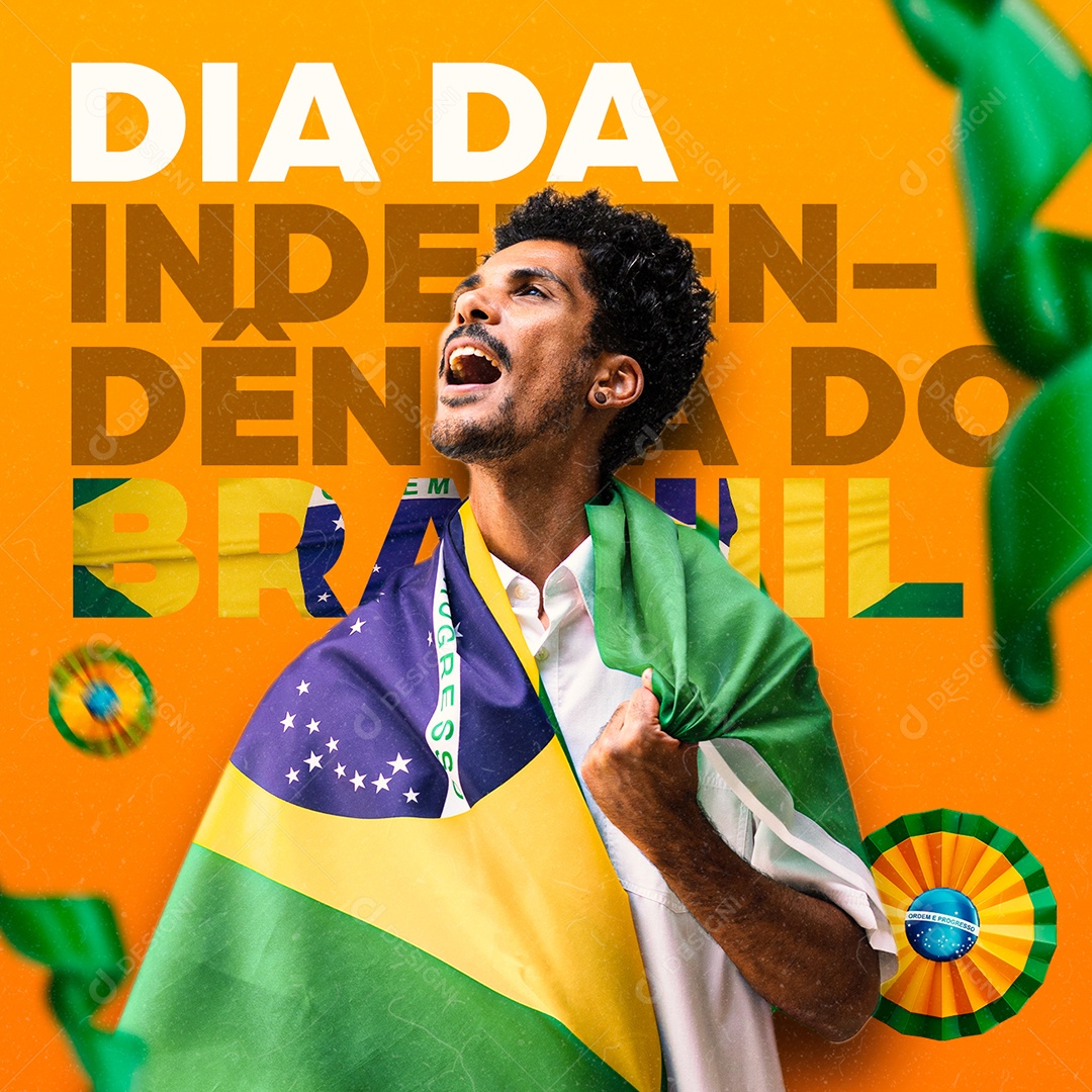 Social Media Dia da Independência do Brasil 7 de Setembro PSD Editável