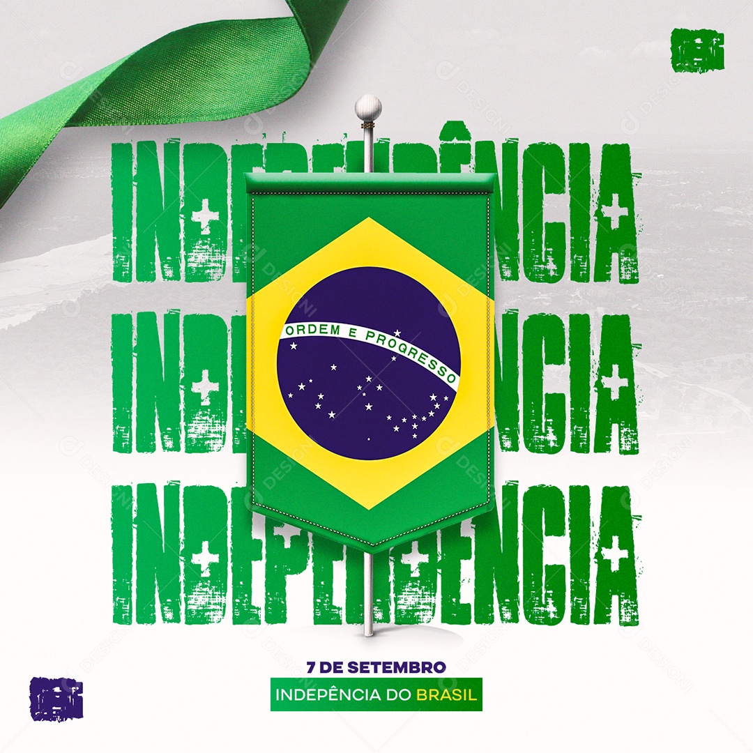 Independência do Brasil 7 de Setembro Social Media PSD Editável