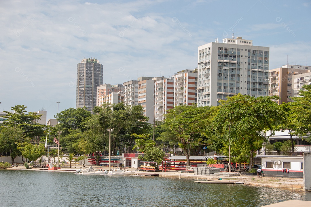 vista da lagoa rodrigo de freitas no Rio de Janeiro Brasil.