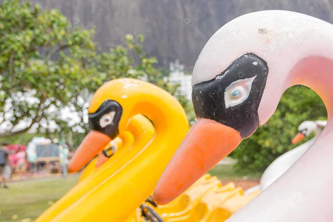 pedalinho da lagoa rodrigo de freitas no Rio de Janeiro Brasil.