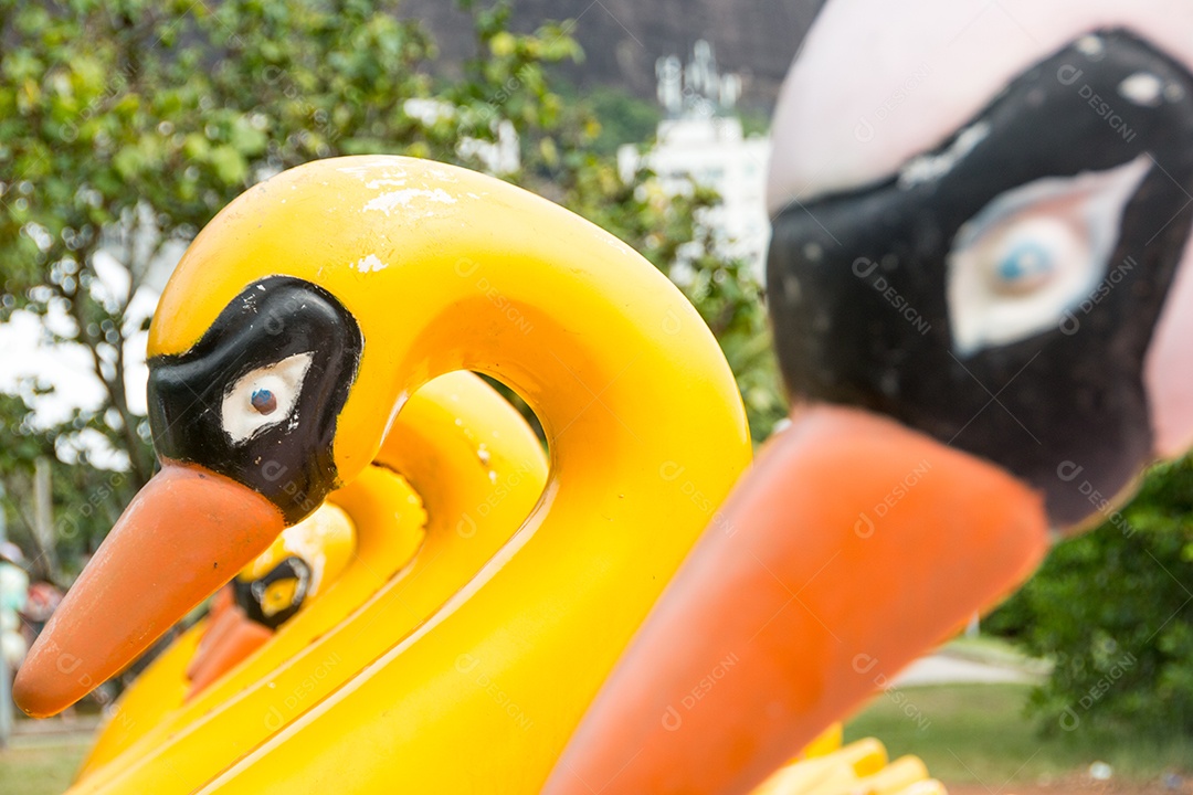 pedalinho da lagoa rodrigo de freitas no Rio de Janeiro Brasil.