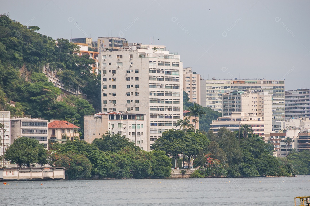 vista da lagoa rodrigo de freitas no Rio de Janeiro Brasil.