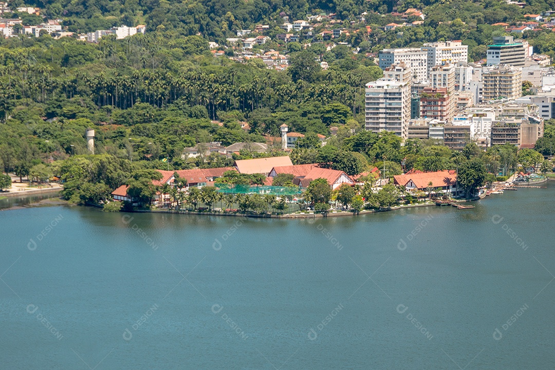 vista da lagoa rodrigo de freitas no Rio de Janeiro Brasil.
