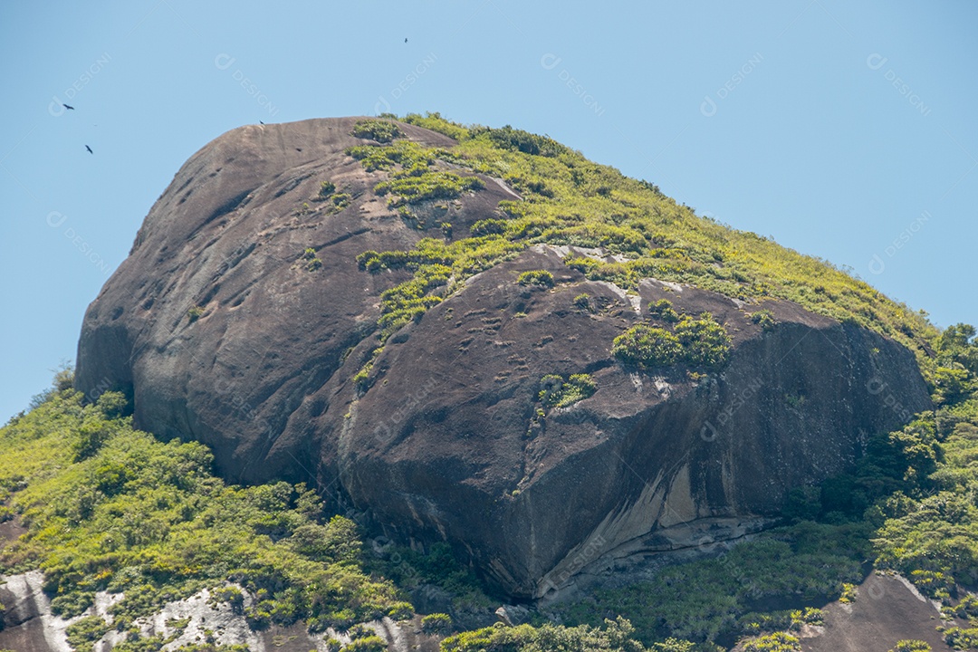 colina das cabras (pedra Maroca) vista da Lagoa Rodrigo de Freitas Rio de Janeiro no Brasil.