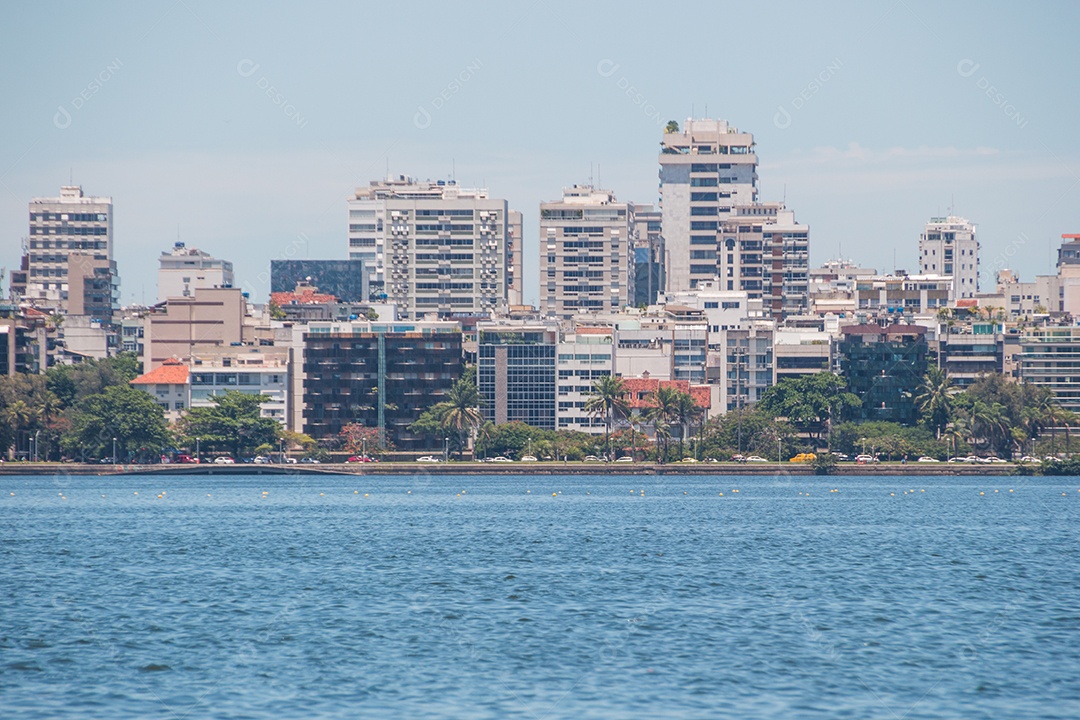 vista da lagoa rodrigo de freitas no Rio de Janeiro Brasil.