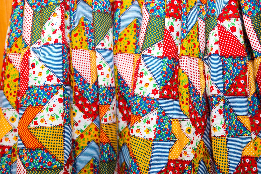 estampa típica de festa junina. Festa muito popular no nordeste do Brasil.