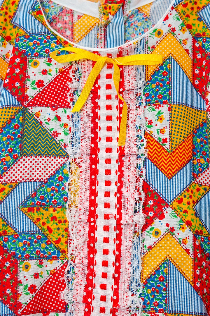 estampa típica de festa junina. Festa muito popular no nordeste do Brasil.