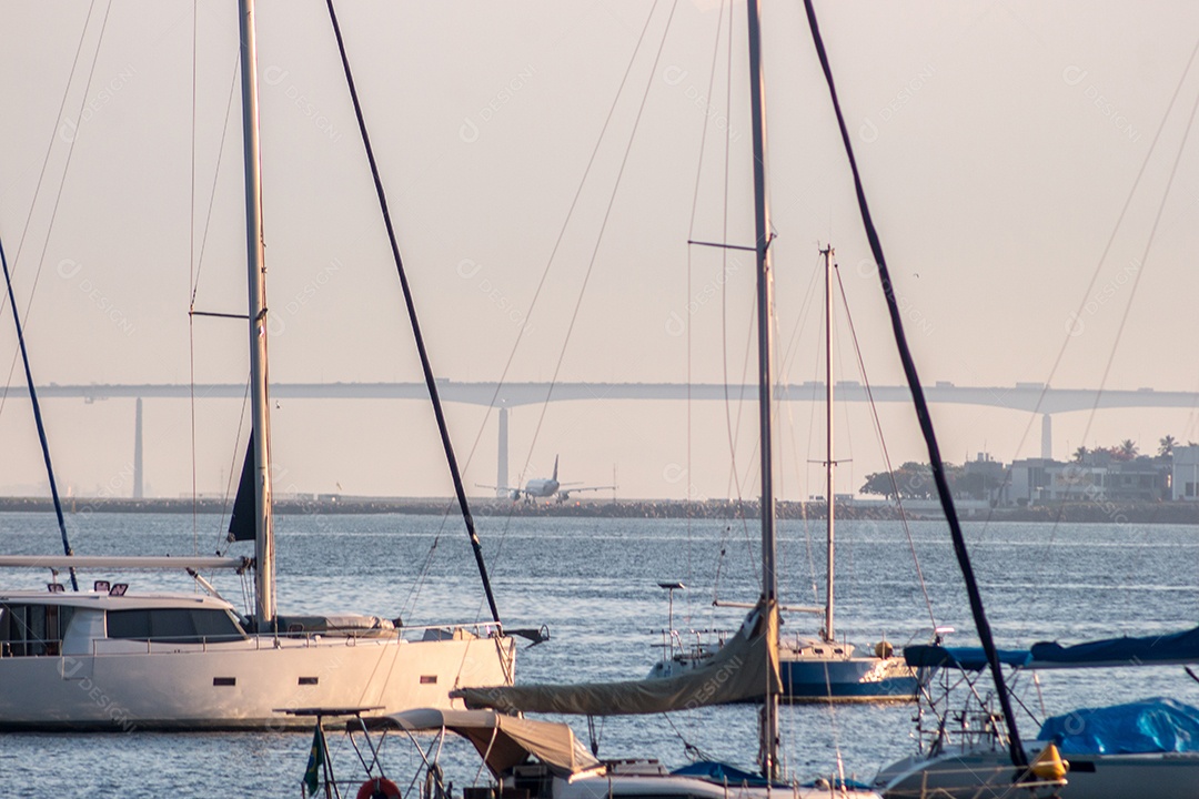 Enseada de Botafogo no Rio de Janeiro.