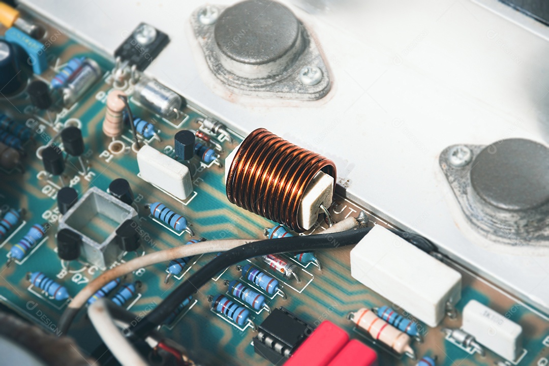 Bobina indutora de resistor de cimento cerâmico para proteção de frequência