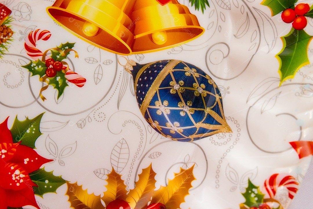 decorative christmas background in Rio de Janeiro.