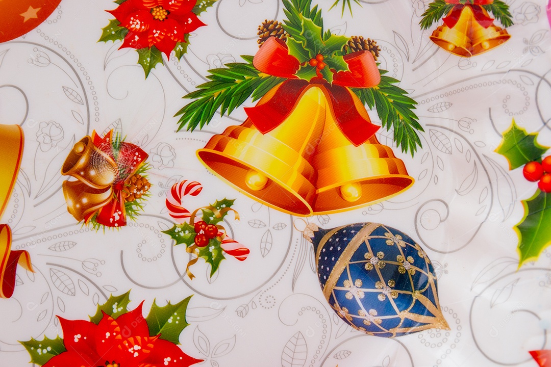 decorative christmas background in Rio de Janeiro.