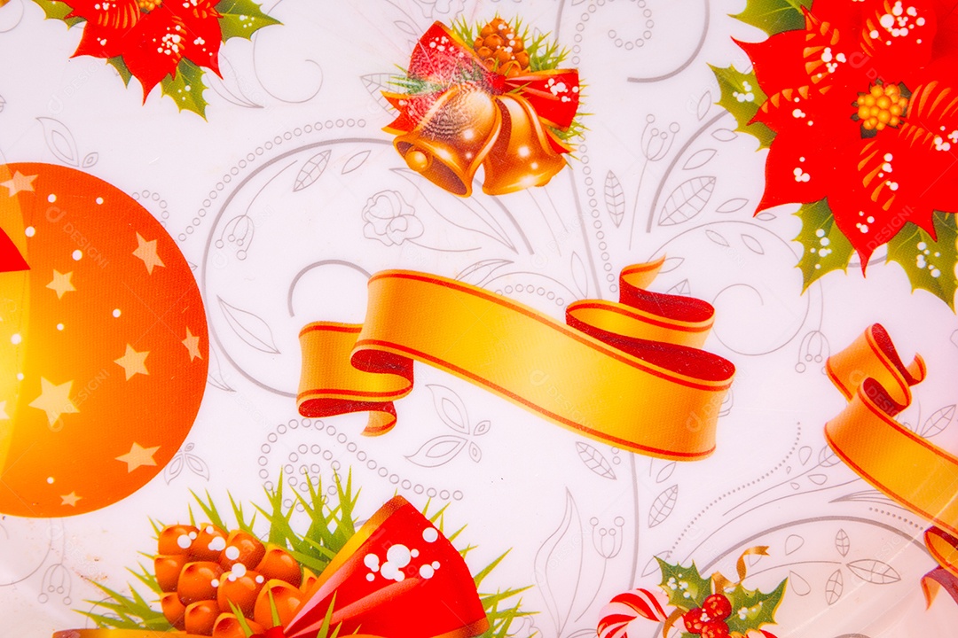 decorative christmas background in Rio de Janeiro.