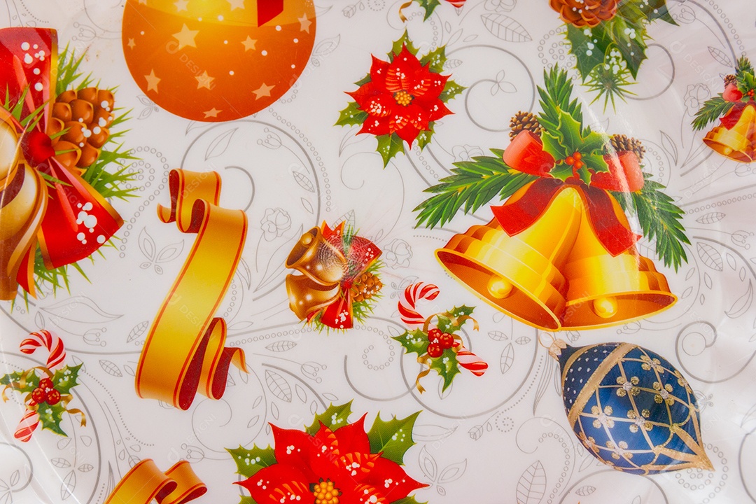 decorative christmas background in Rio de Janeiro.