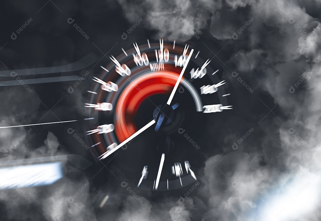 Alto desempenho do velocímetro do carro e indicador de varredura para alto