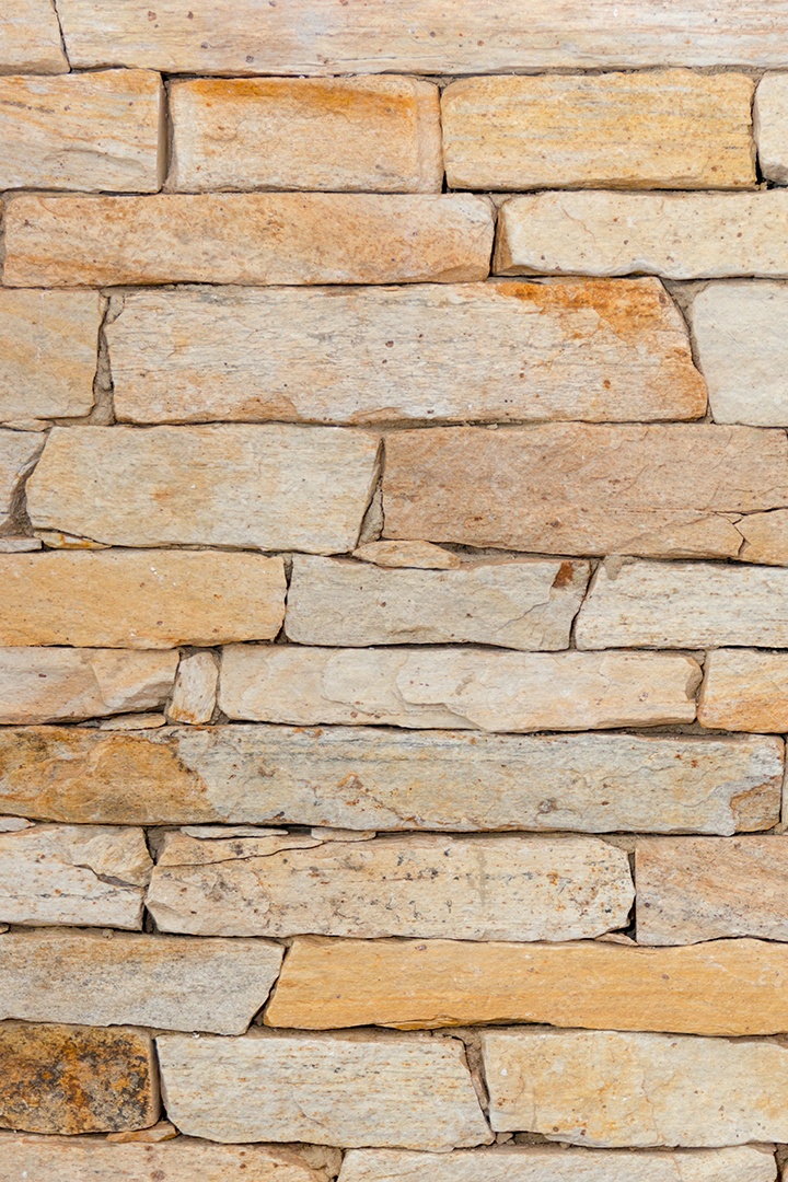 parede de tijolos claros, usada para decorar uma casa no Rio de Janeiro Brasil.