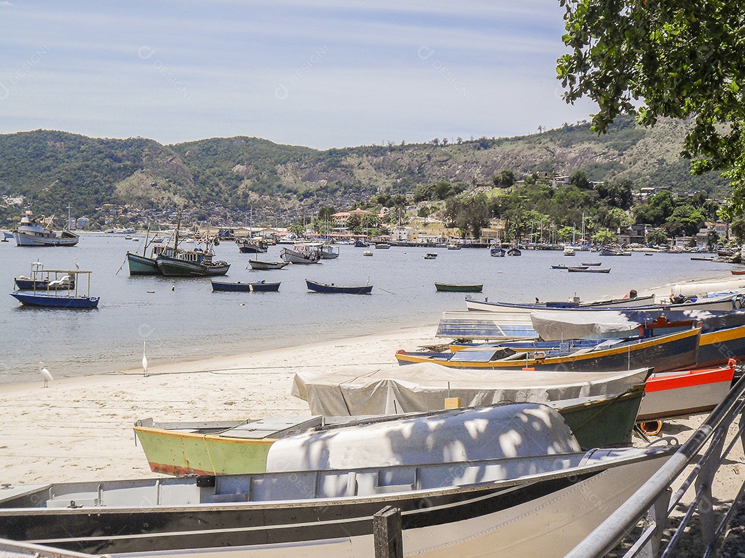 Praia de Jurujuba em Niterói, Rio de Janeiro, Brasil.