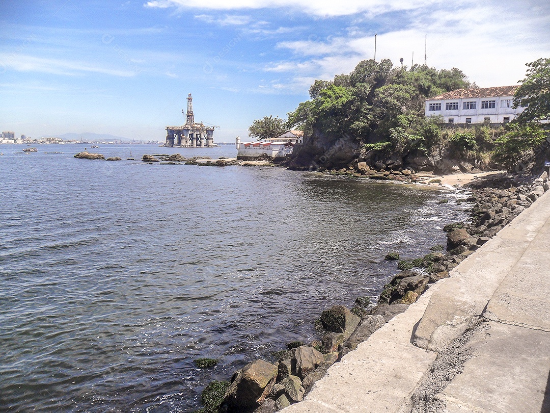 praia vermelha em niterói no Rio de Janeiro, Brasil.