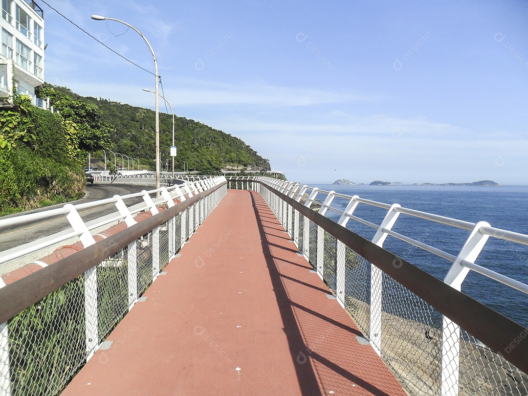 Ciclovia da Avenida Niemeyer, Rio de Janeiro Brasil.
