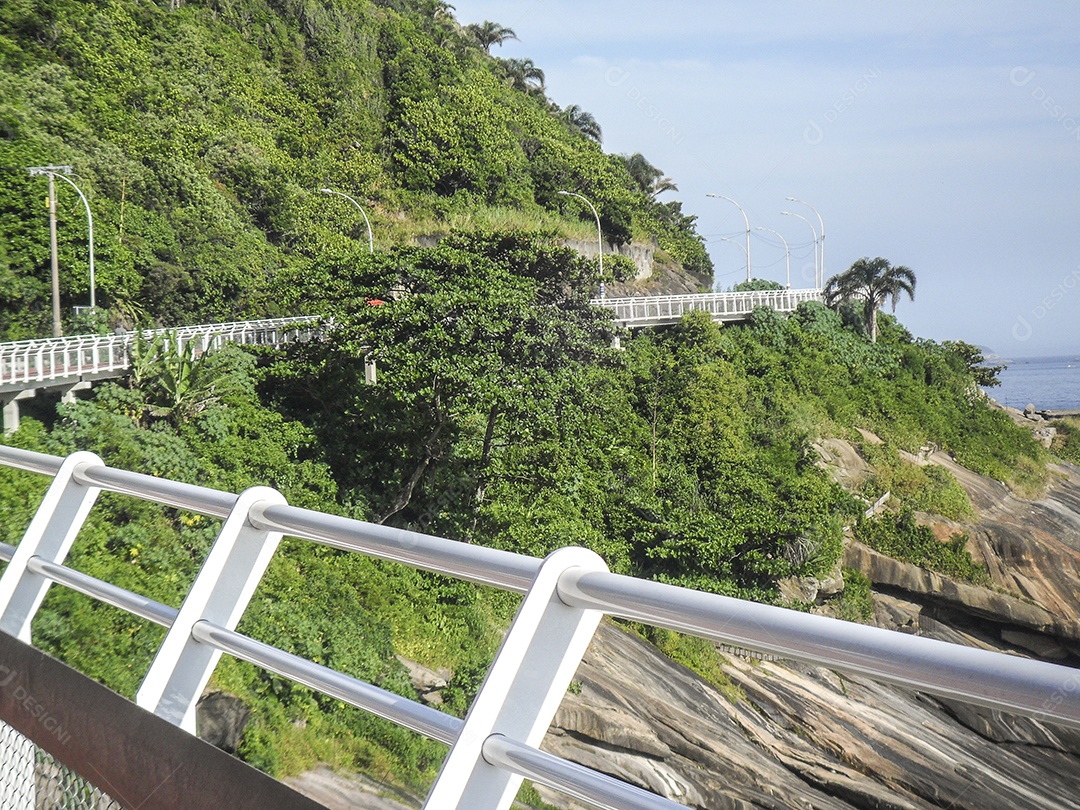 Ciclovia da Avenida Niemeyer, Rio de Janeiro Brasil.