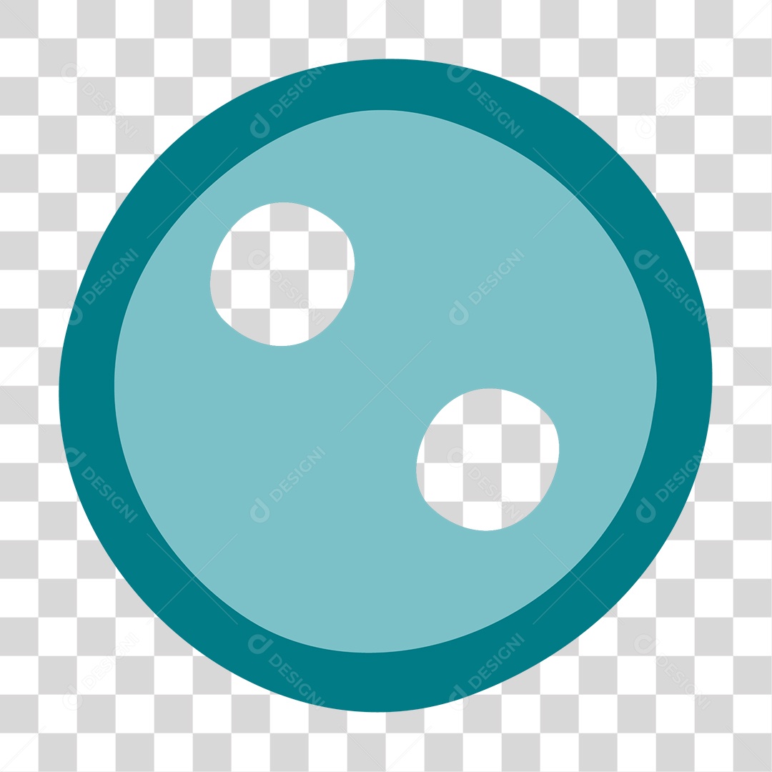 Botão Azul PNG Transparente