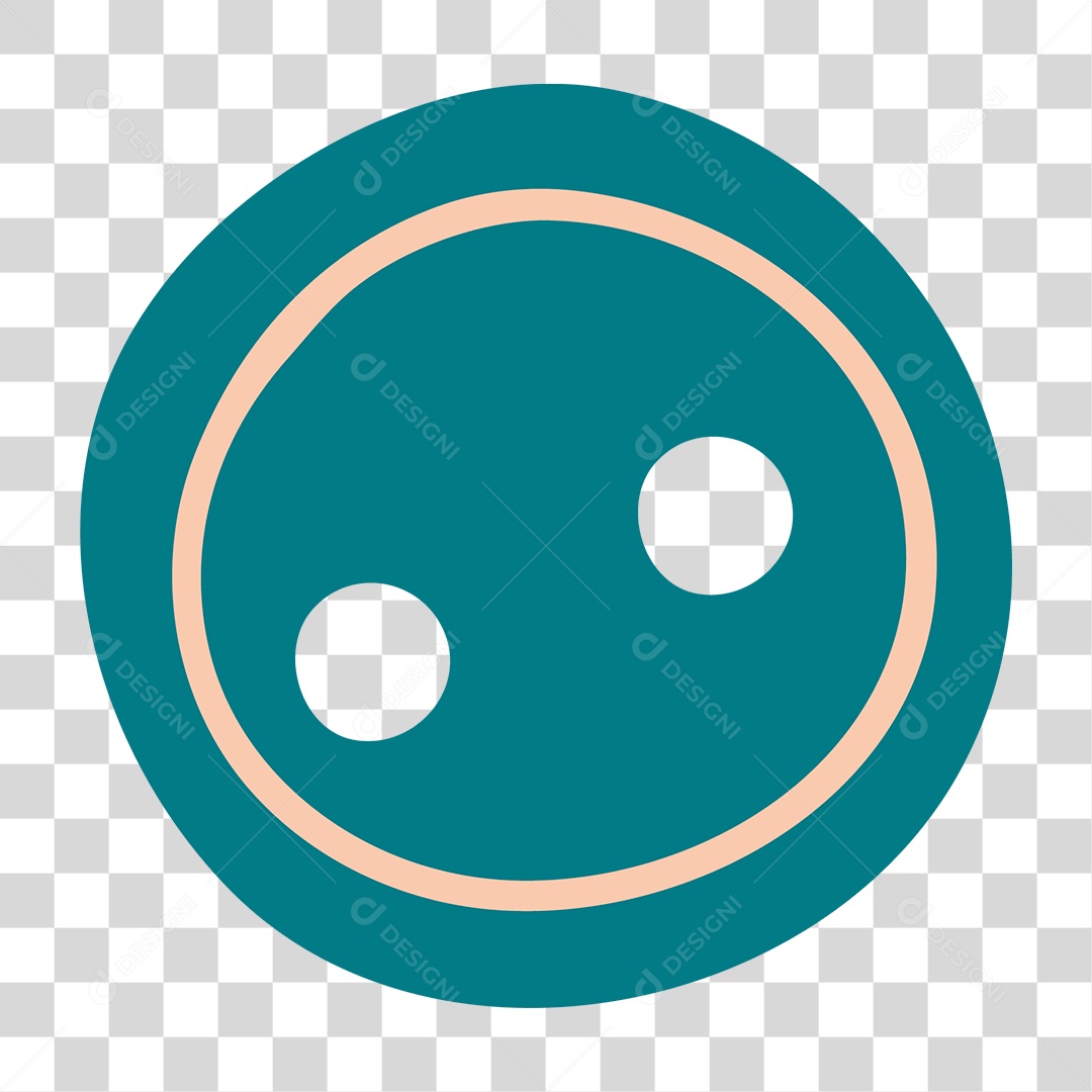 Botão Azul PNG Transparente