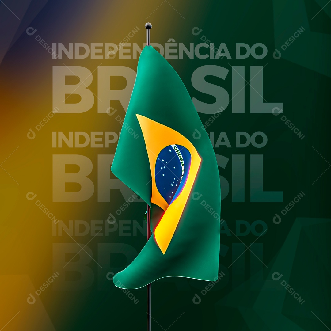 Independência Do Brasil Data Comemorativa Social Media PSD Editável