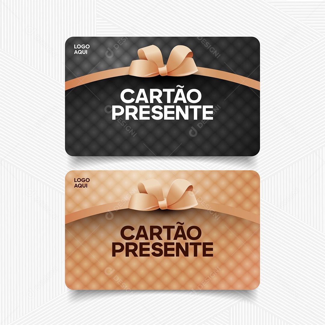 Cartão Presente Vetor EPS