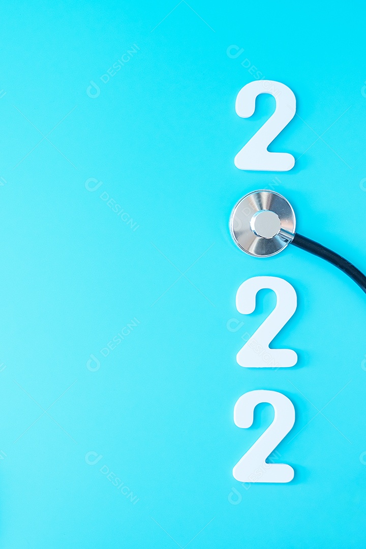 2022 Feliz Ano Novo para cuidados de saúde, seguros, bem-estar e medico