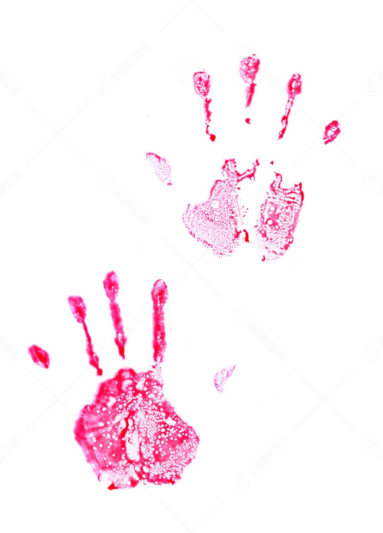 Manchas de sangue vermelho sobre fundo isolado branco Halloween