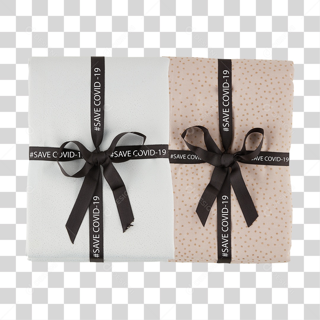 Caixa De Presentes Branco e Rosa PNG Transparente