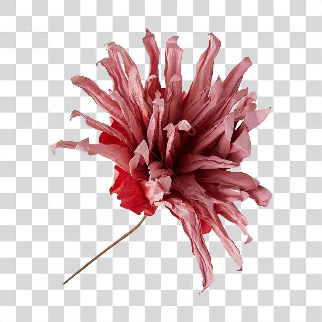 Flor De Papel Rosa PNG Transparente