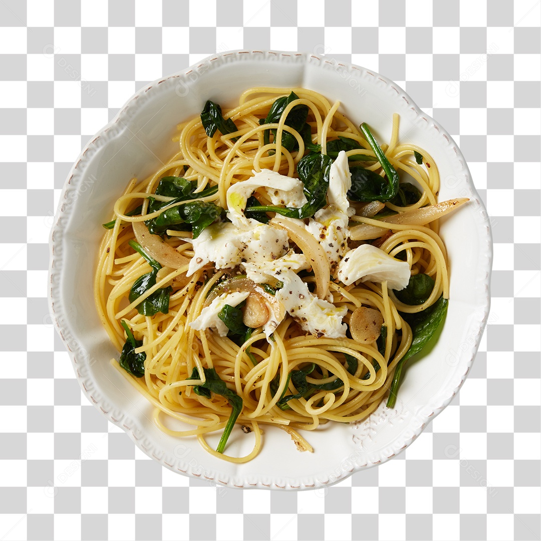 Prato De Macarrão Espaguete PNG Transparente