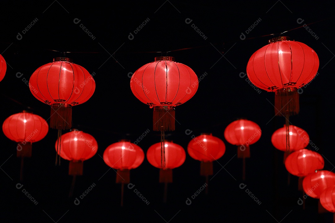 Lanterna de papel chinesa