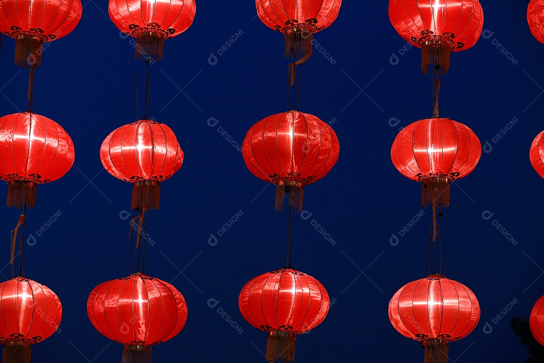 Lanterna de papel chinesa