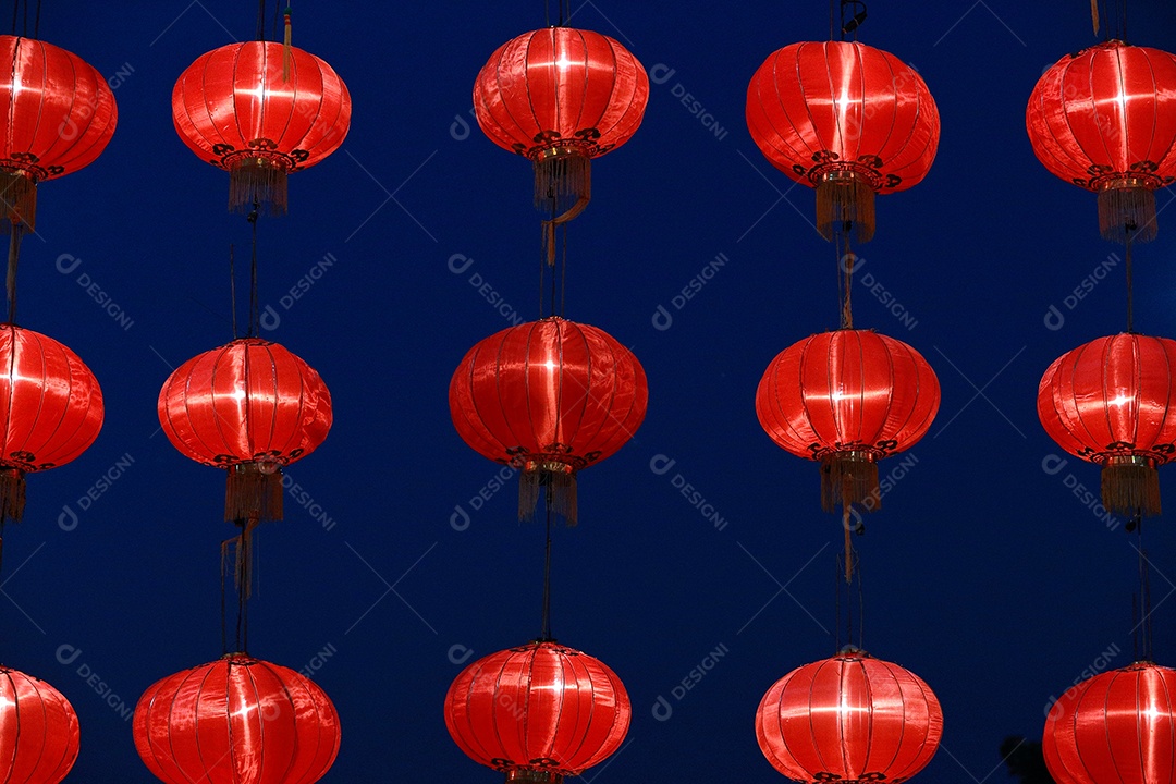 Lanterna de papel chinesa