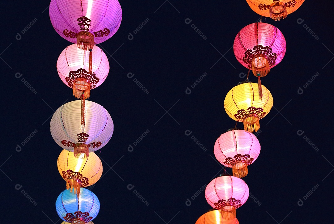 Lanterna de papel chinesa