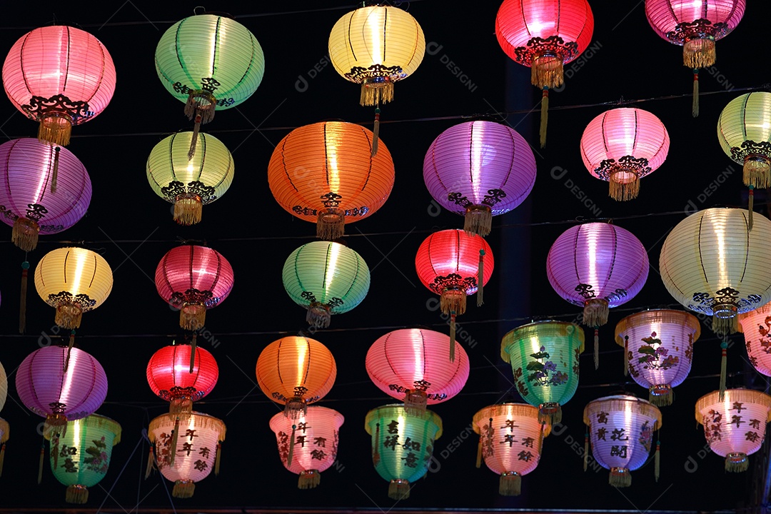 Lanterna de papel chinesa