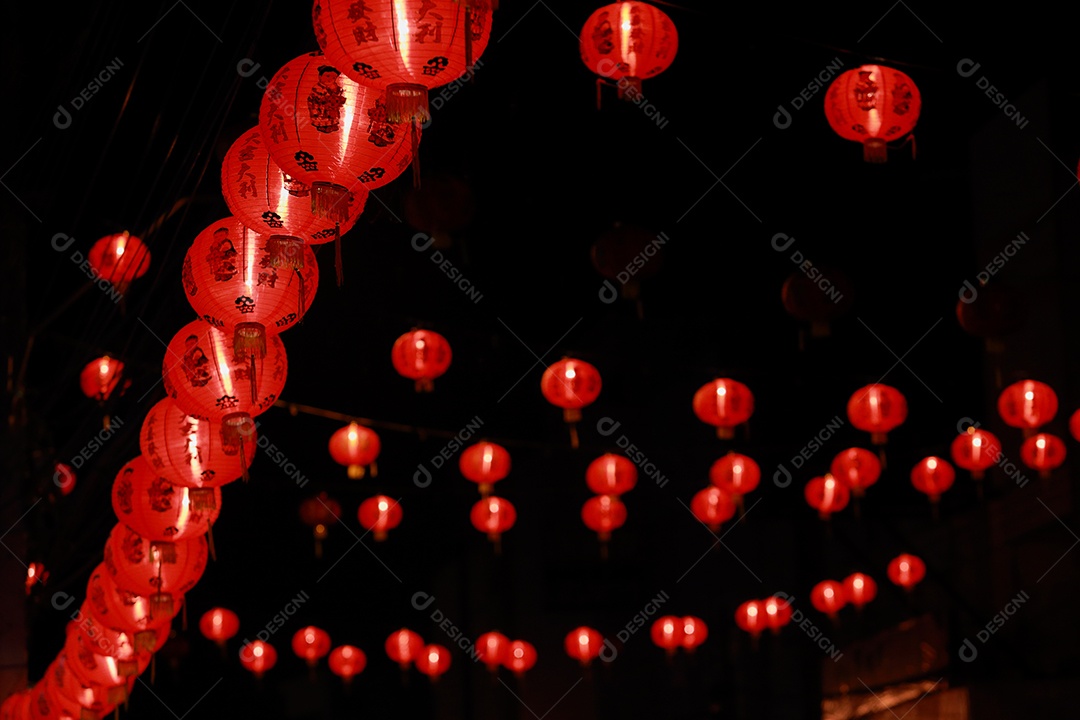 Lanterna de papel chinesa