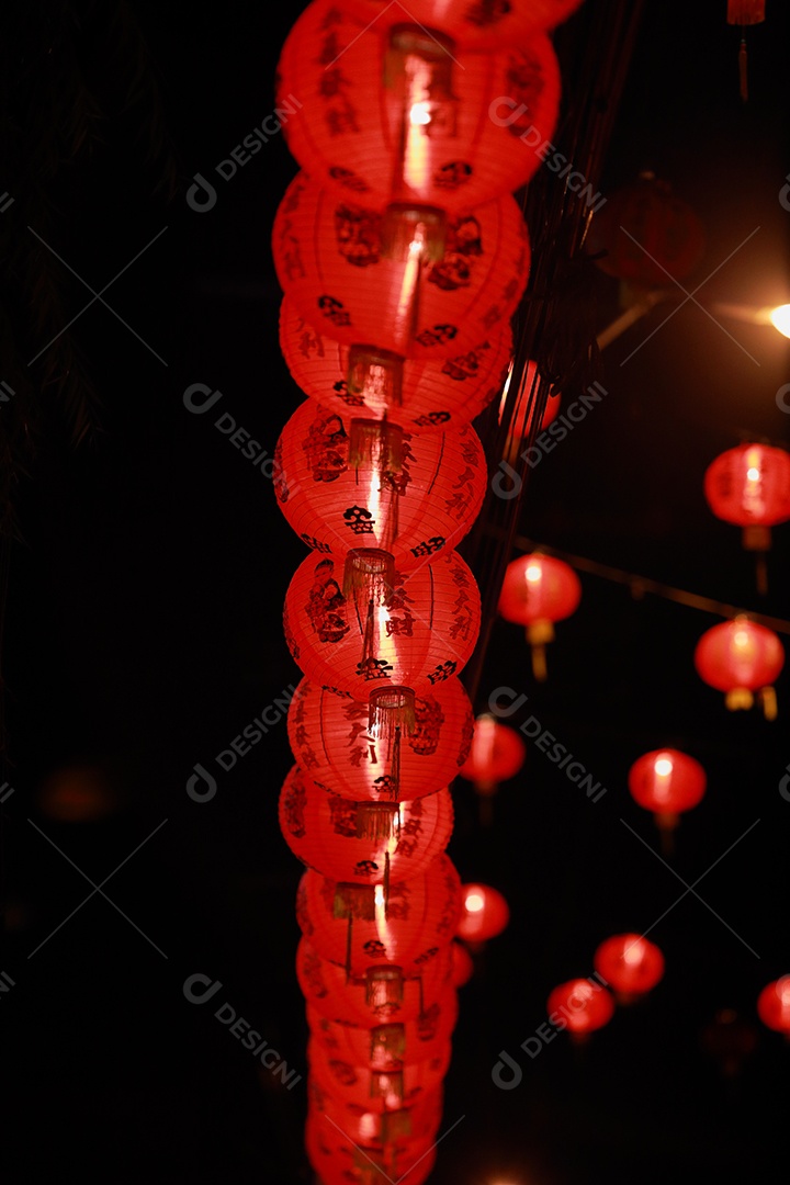 Lanterna de papel chinesa