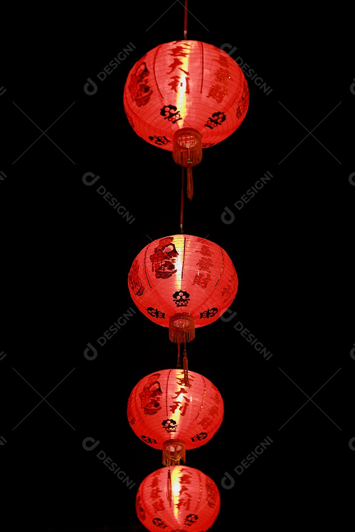 Lanterna de papel chinesa