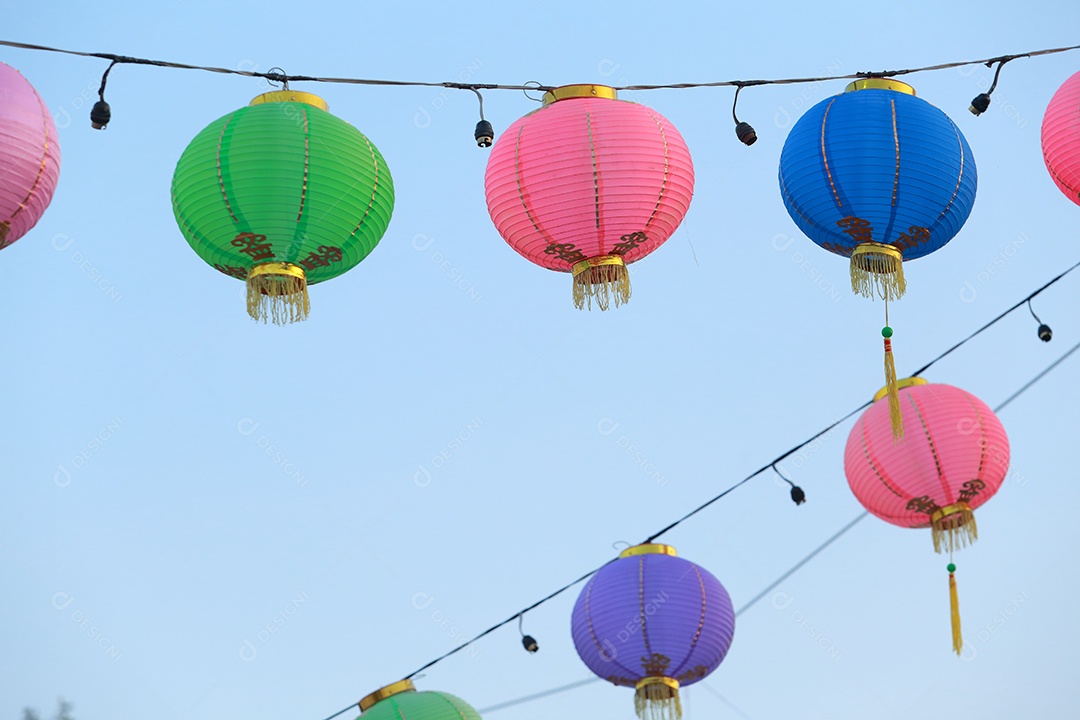 Lanterna de papel chinesa