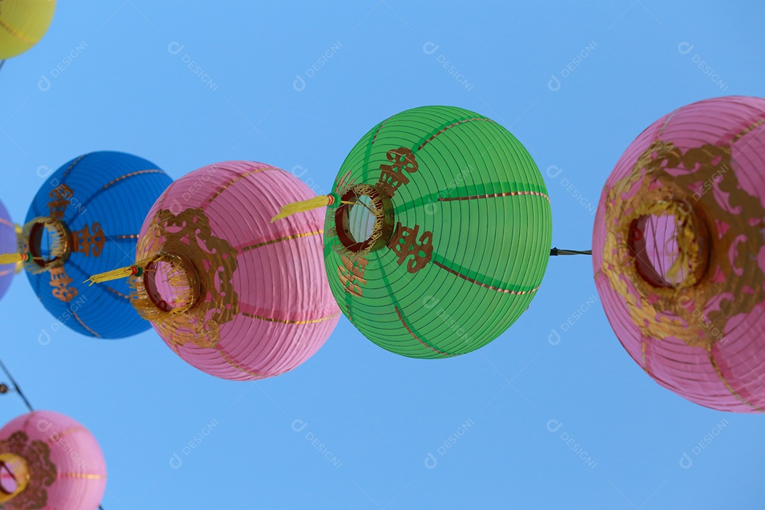Lanterna de papel chinesa