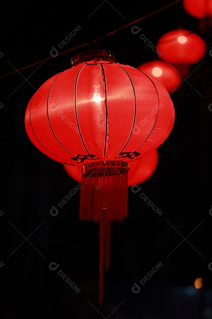 Lanterna de papel chinesa