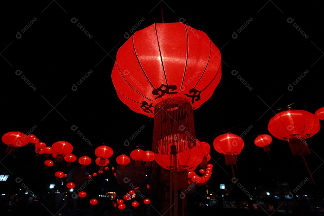 Lanterna de papel chinesa