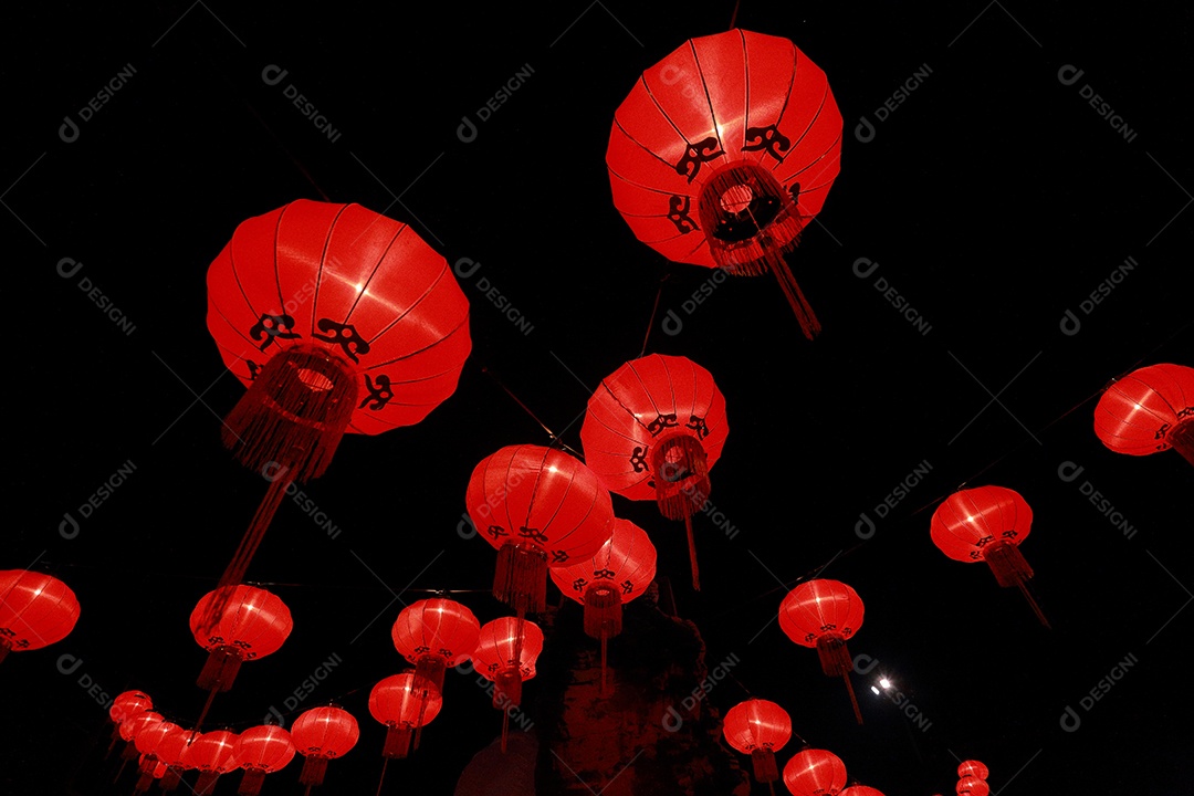 Lanterna de papel chinesa