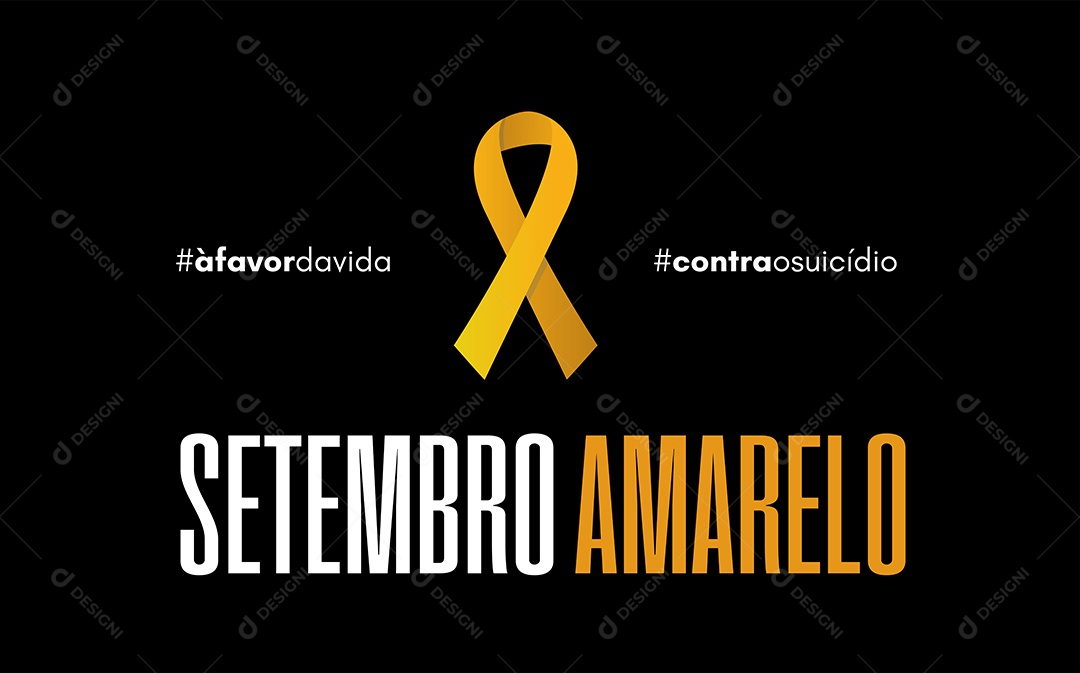 Setembro amarelo Concretização prevenção ao suicídio Laço Amarelo