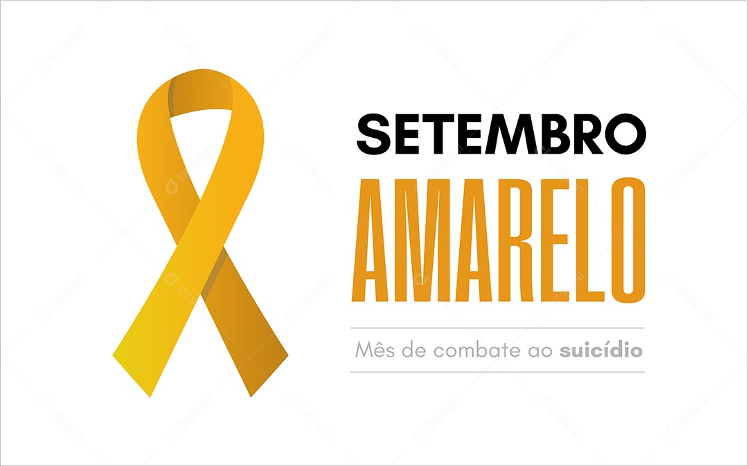 Setembro amarelo Concretização prevenção ao suicídio Laço Amarelo