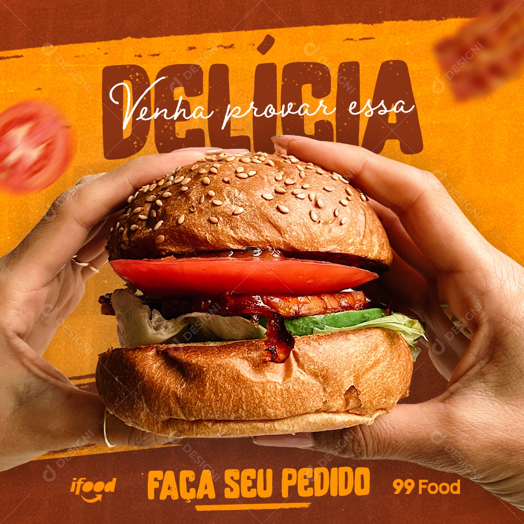 Combo Cheddar Sois Big Burger Em Promoção Social Media PSD Editável