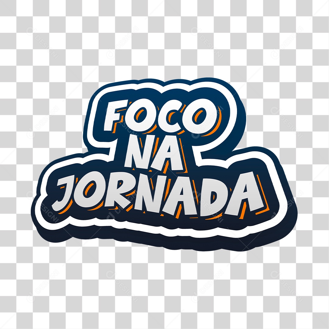 Lettering Foco na Jornada EPS + PNG